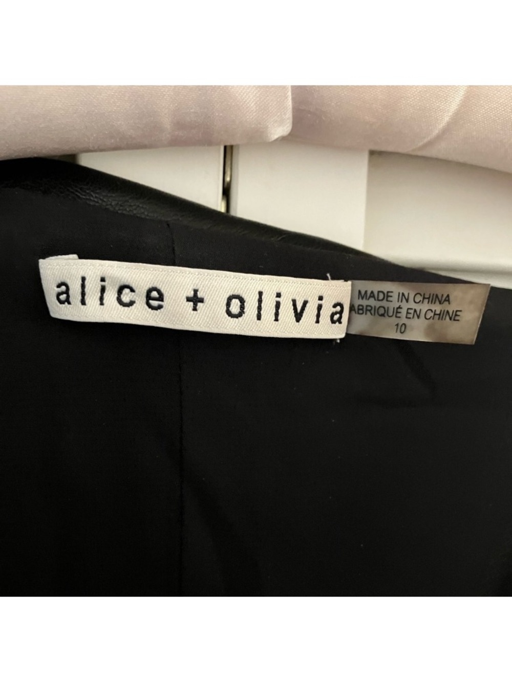 Alice+Olivia Miara Faux Leather Dress - Picture 5 of 13